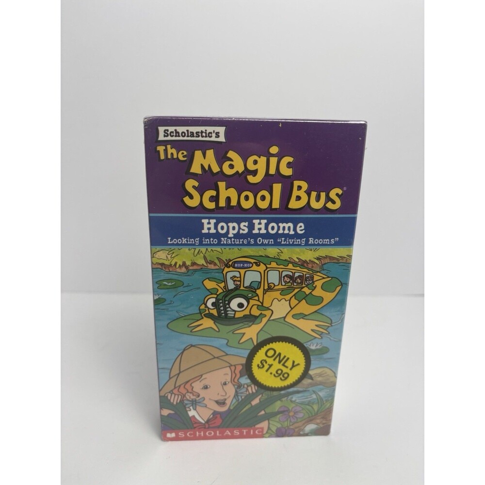 The Magic School Bus  - Hops Home (VHS, 1999, Warner) Scholastic Cartoon SEALED
